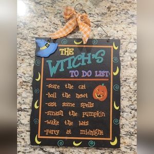 The Witch's To Do List Wall Art